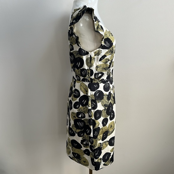 NWT Anthropologie LEIFSDOTTIR Women’s Silk Blend Ruffle Cap Sleeve Mini Dress 4 - Picture 2 of 10